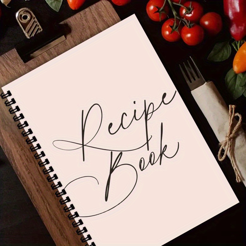 Cocktail Recipe Book - A5スパイラル式レシピブック、あなただけの料理作品を記録できるように特別に設計された空白のレシピブック