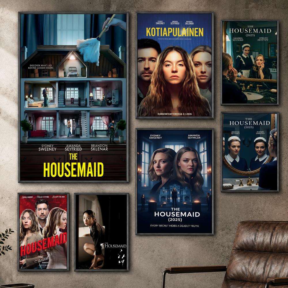 Home Bar Sydney - 映画『ハウスメイド』シドニー・スウィーニー ポスター PP製 自己粘着式 ホームガレージ ドームバー