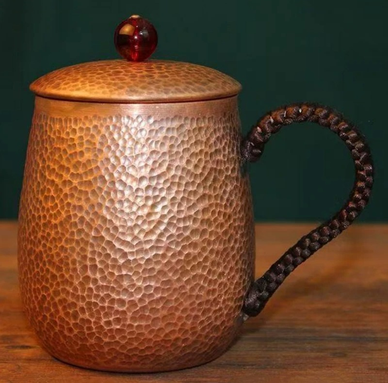ヴィンテージ純銅カップ、コーヒーマグ彫刻ハンマーテクスチャ織 - Mule Copper Mug のレビューと価格