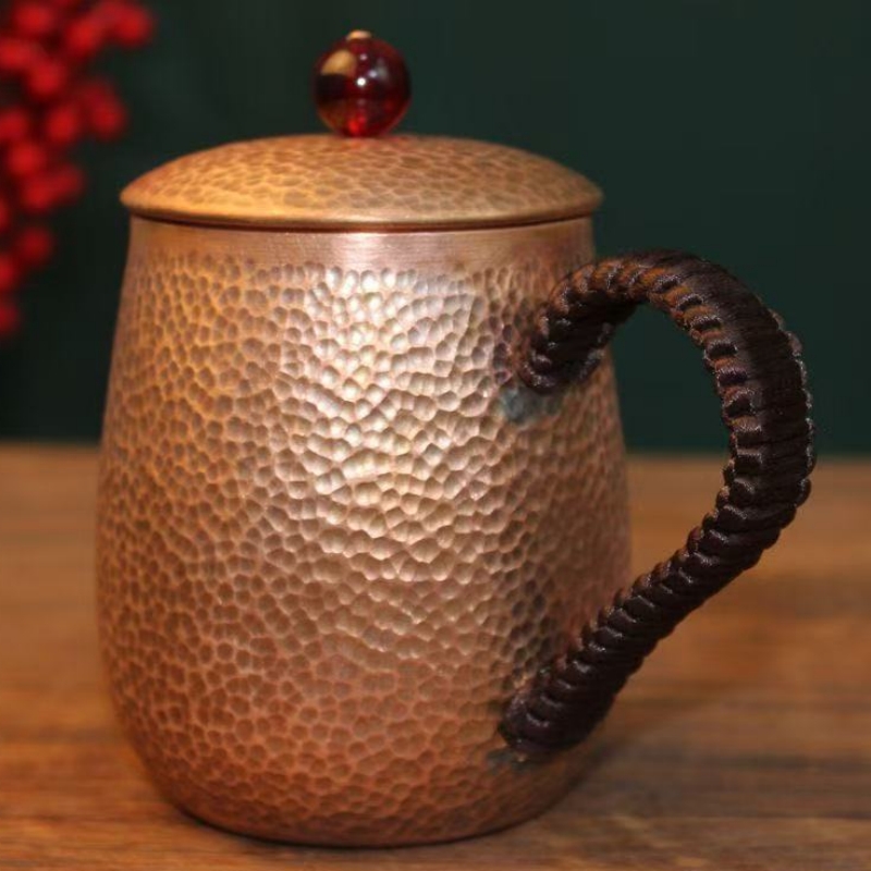 ヴィンテージ純銅カップ、コーヒーマグ彫刻ハンマーテクスチャ織 - Mule Copper Mug のレビューと価格