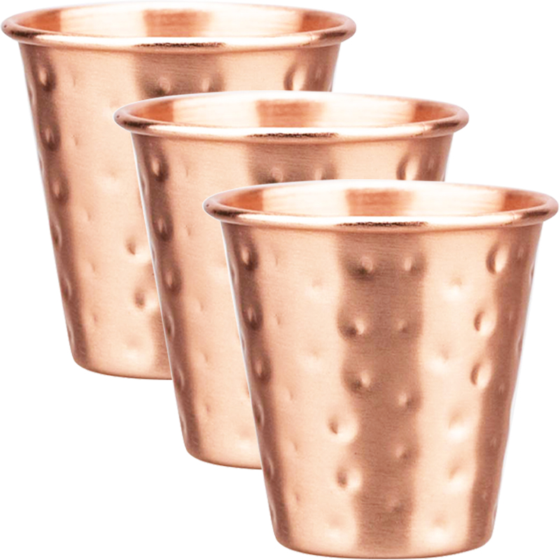 3個セット 新品 60ml 100%銅製カップ ミニ純銅 モ - Mule Copper Mug のレビューと価格