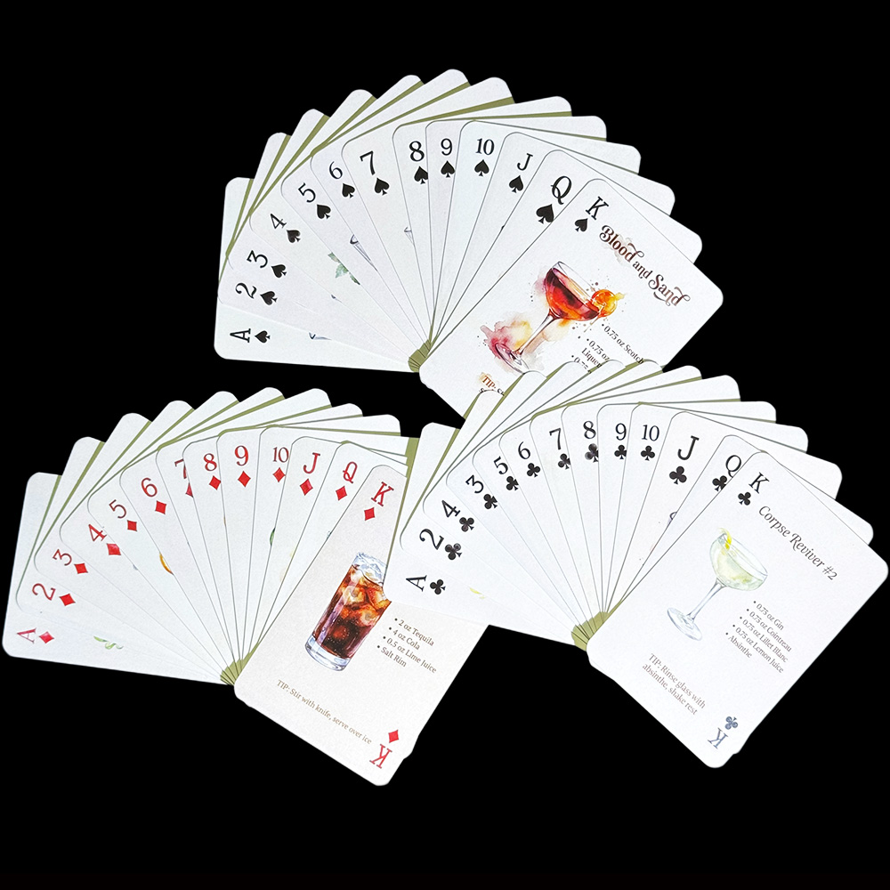 54枚のカードで構成されたオリジナルカクテルレシピ集、バーテ - Cocktail Recipe Book のレビューと価格