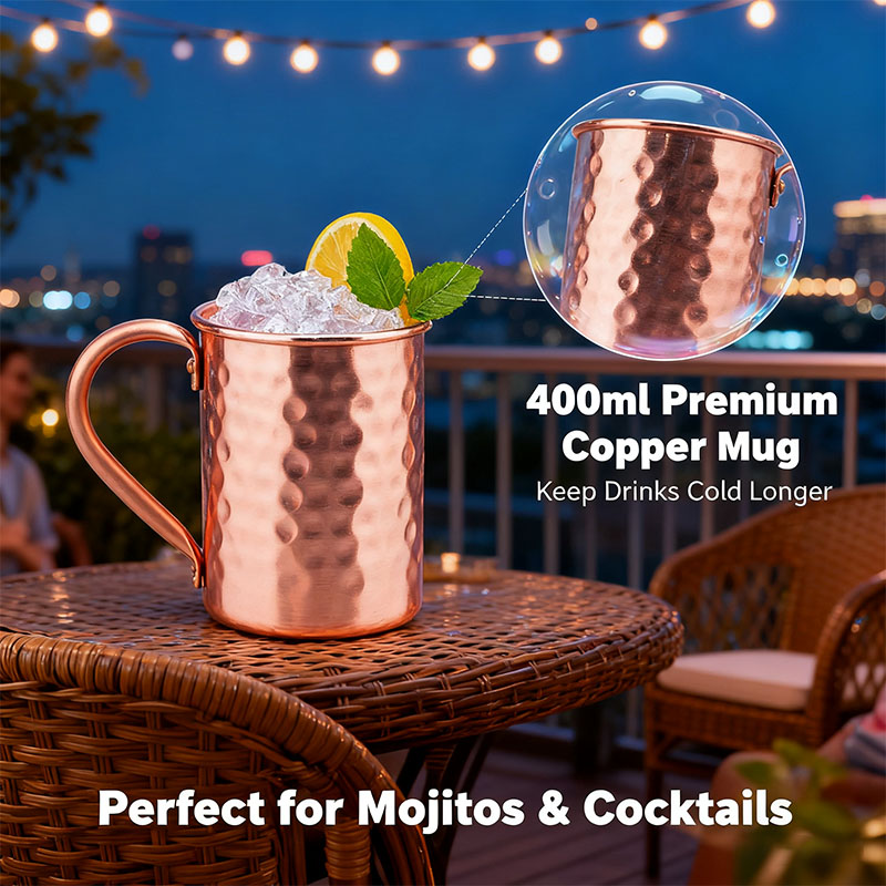 新品100%銅製カップ 純銅製 モスクワミュール用ピュアカッ - Mule Copper Mug のレビューと価格