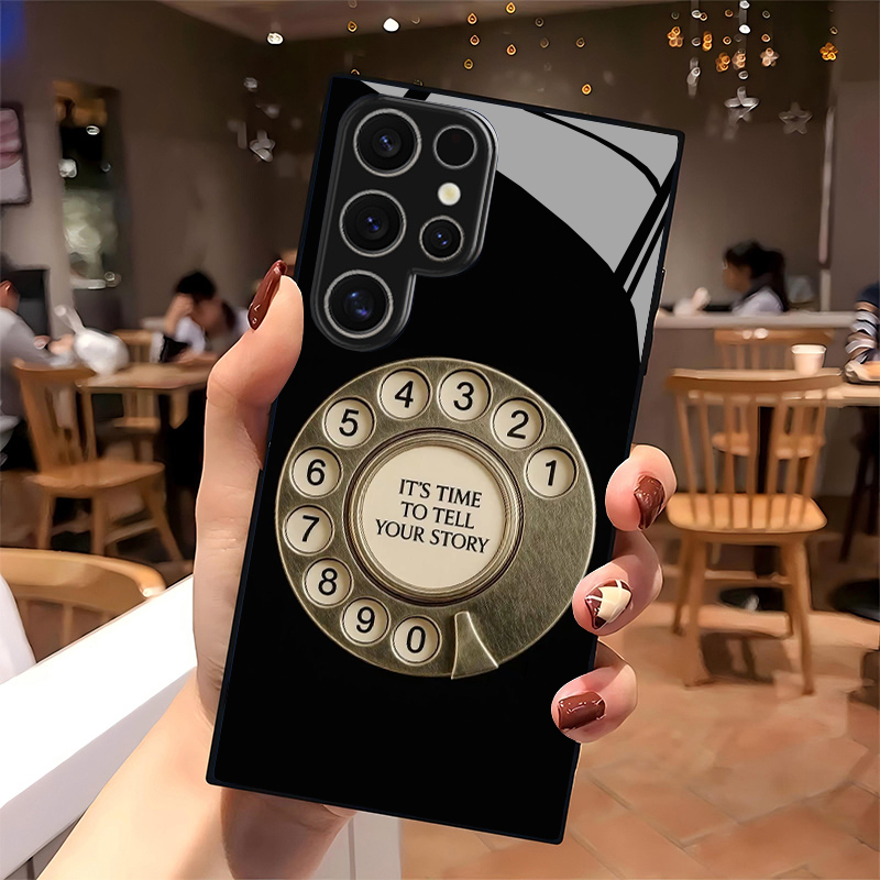 2Dダイヤルパッドパターンのヴィンテージ風スマホケース Sa - Old Fashioned Glass のレビューと価格