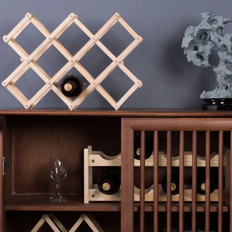 積み重ね可能なワイン収納棚 3、5、6、10 ボトル木製ワイ - Home Bar And Cabinet のレビューと価格